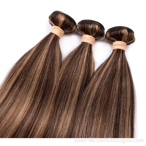 P4/27 Color Hair Bundles Straight and Body No Tangle No Shed Soft And Smooth,100% Brazilian Virgin Human Hair 10"-30" In stock